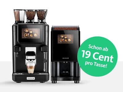 Kaffee Partner Kaffeeautomaten für Unternehmen mieten - günstig ab 19 Cent pro Getränk