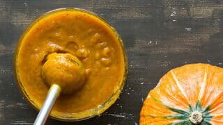 pürierter Kürbis für Kürbis-Kaffee