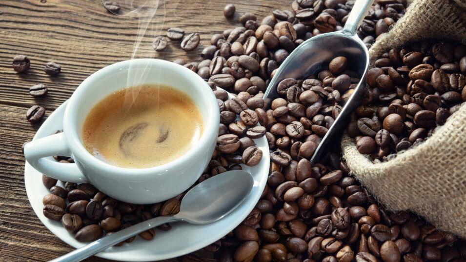 Dampfende Tasse Kaffee