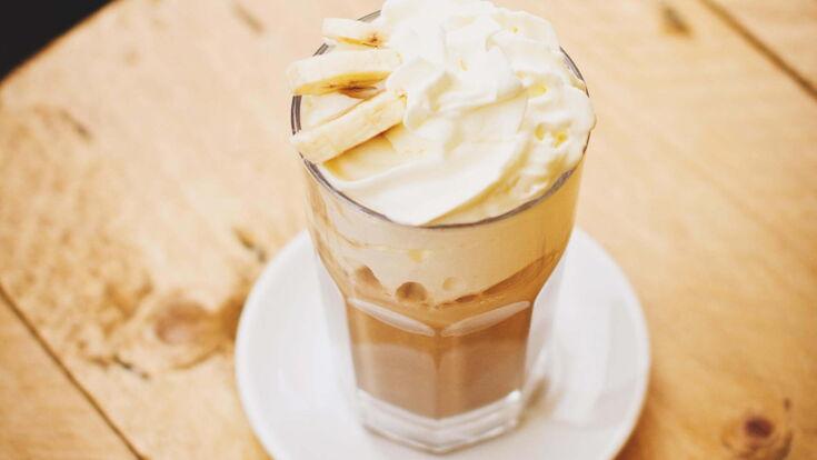 Leckerer Kaffee-Smoothie mit Banane