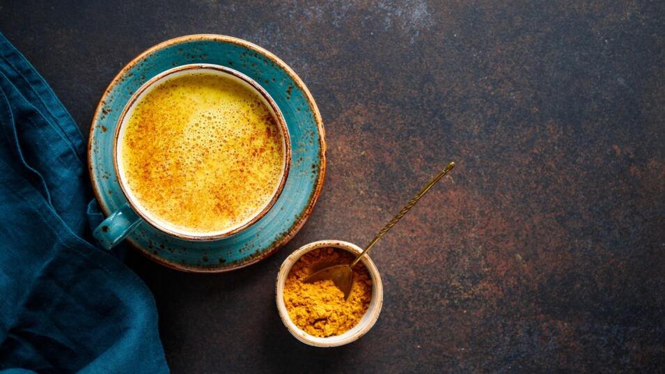 Goldene Milch von oben