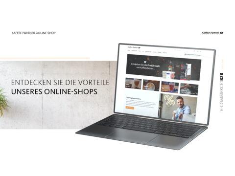 B2B Shop-Ansicht von Kaffee Partner