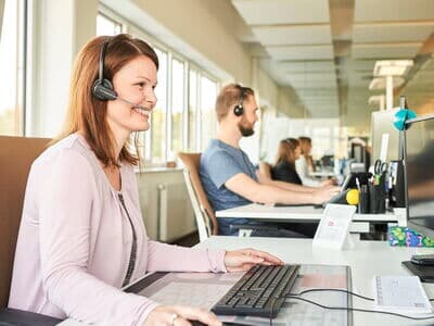 Service-Team von Kaffee Partner im Büro