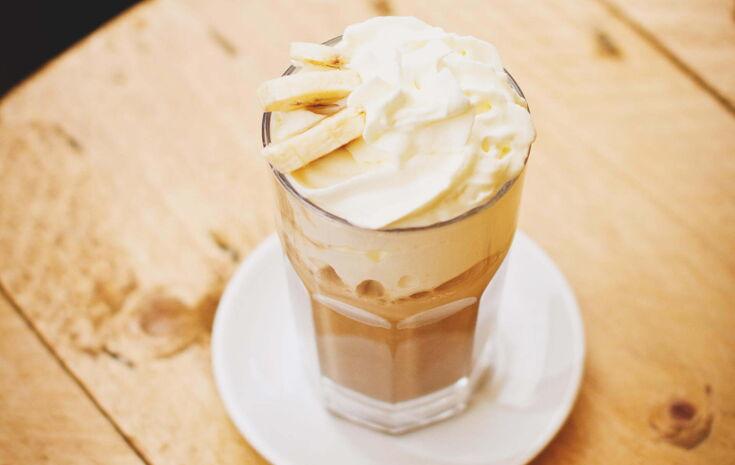 Leckerer Kaffee-Smoothie mit Banane