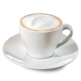 Cappuccino von Kaffee Partner in einer weißen Tasse