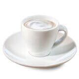 Espresso Macchiato in einer weißen Kaffee Partner Tasse