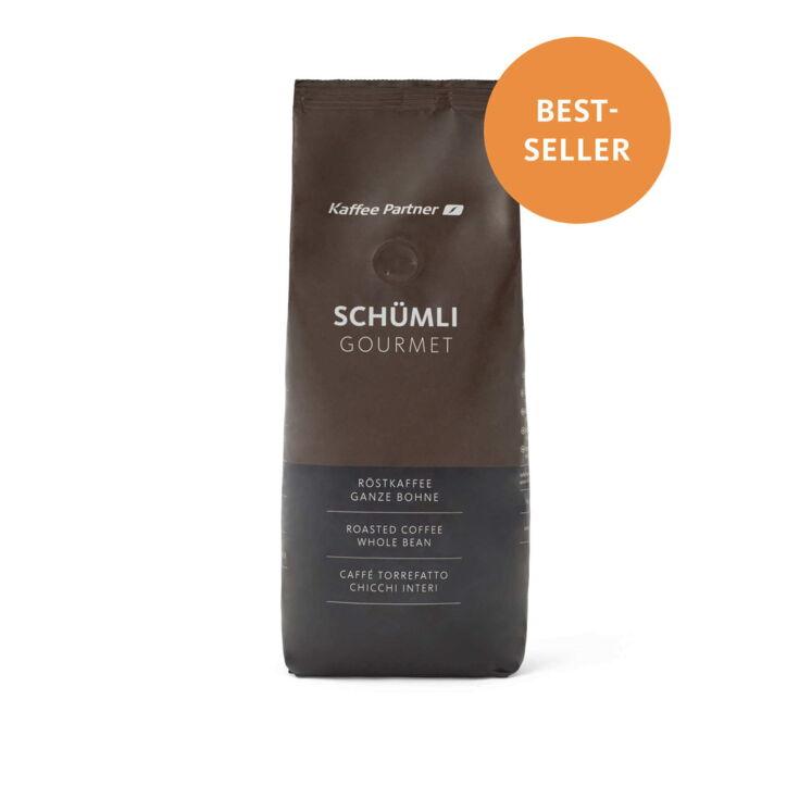 Kaffeebeutel vom Schümli Gourmet auf weißem Hintegrund