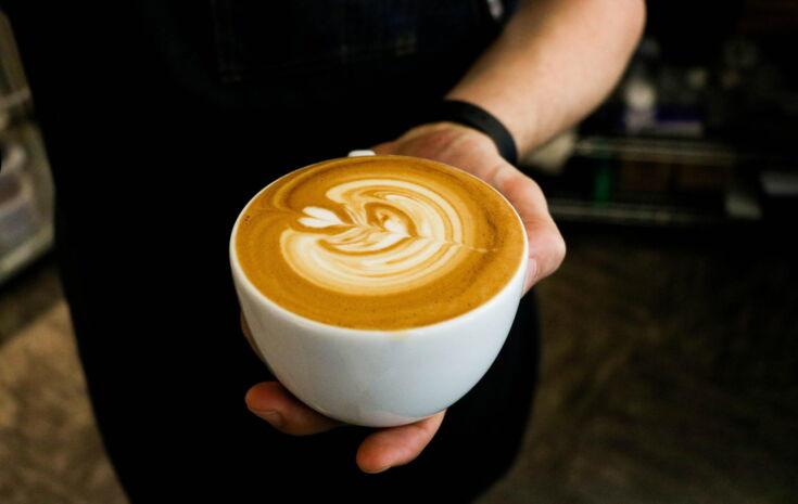 Fertiges Latte Art Herz