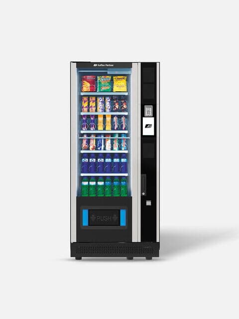 Snackautomat mit Snacks, Süßigkeiten und Getränken für Unternehmen