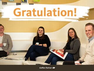 Abschluss der Ausbildung bei Kaffee Partner