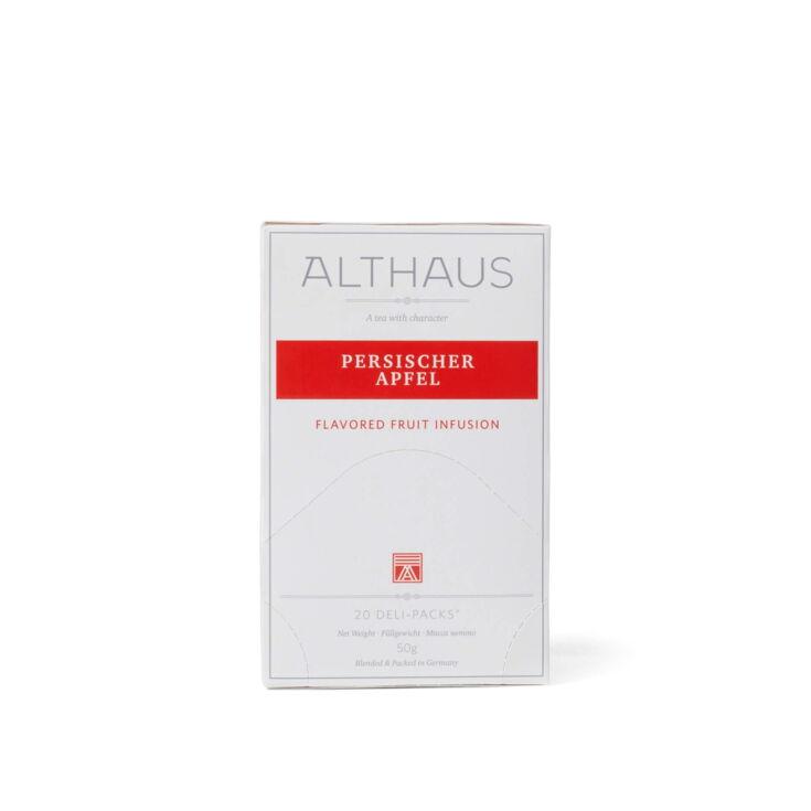 Eine Althaus Tee Verpackung auf weißem Hintergrund
