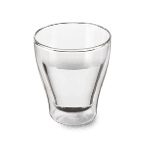 Hot water in a double-walled glass from Kaffee Partners