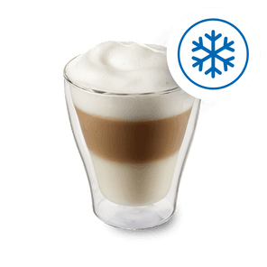 Iced Latte macchiato in double-walled glass