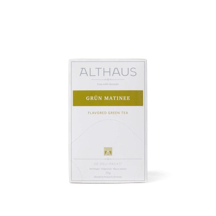 Eine Althaus Tee Verpackung auf weißem Hintergrund