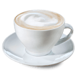 Cafe au Lait in einer weißen Tasse