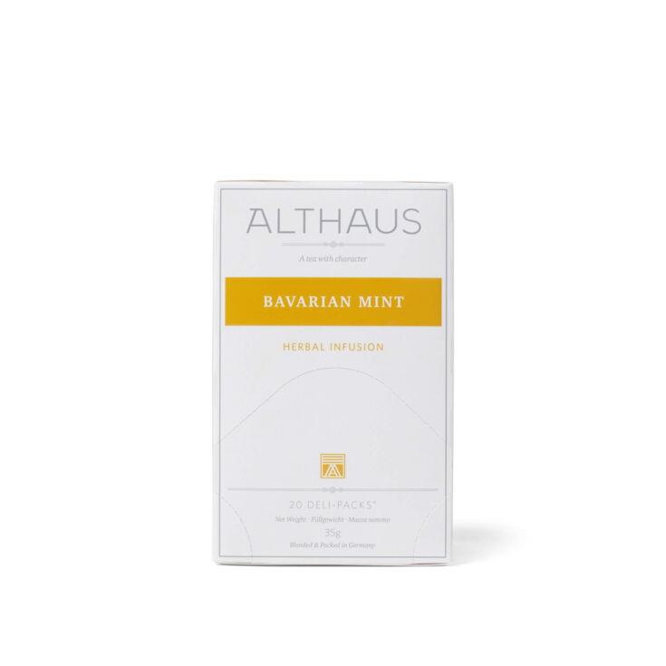 Eine Althaus Tee Verpackung auf weißem Hintergrund
