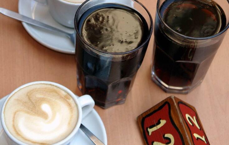 Selosoda serviert in einem Glas