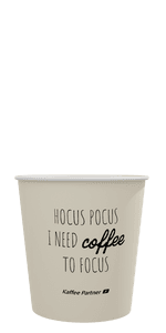 Kaffee Partner To Go Becher 100ml Frontansicht