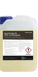 Kaffee Partner Spezialreiniger Milch- und Sahnegeräte Frontansicht
